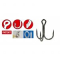 Крючок Gamakatsu Treble Hooks 18NS SS ME Preda Short Shank Black №02