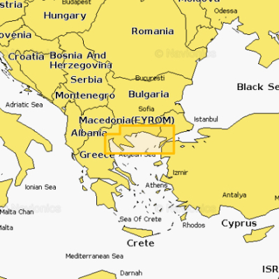 Карта Navionics Aegean Sea North 5G521S2