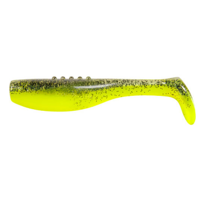 Риппер Dragon Bandit Pro 2,5"/6cm 15 шт. SUPER YELLOW/CLEAR  black glitter