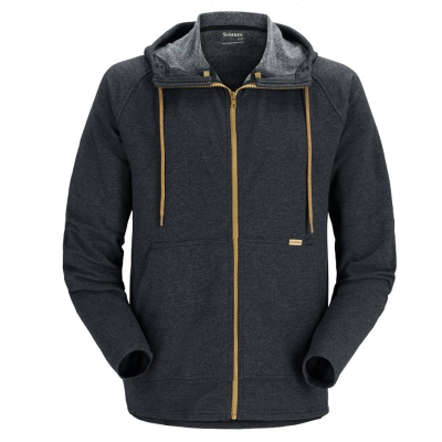 Толстовка Simms Vermilion Full-Zip Hoody, Black Heather, XL