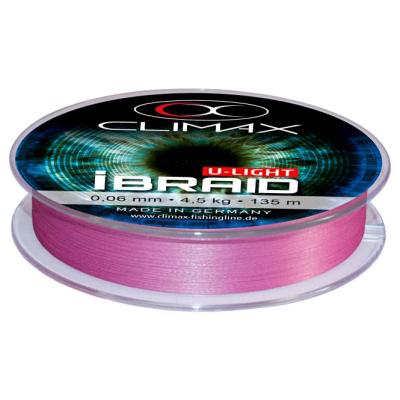 Плетёный шнур Climax iBraid 4 UL Fluo-Purple 135m 0,04mm 3,0kg