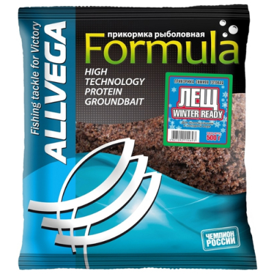 Прикормка зимняя готовая Alvega "Formula Winter Ready" 0,9кг (ЛЕЩ)