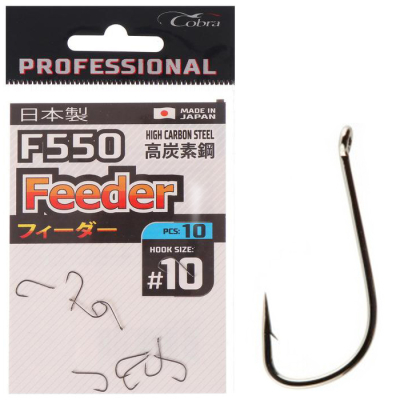 Крючки Cobra Pro FEEDER сер.F550 разм.008 10шт.