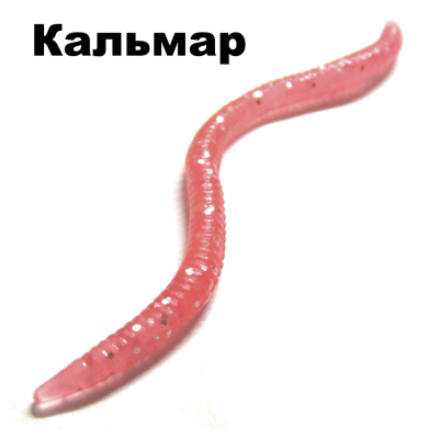 Черви съедобные Garry Angler Worms 30 шт/Squid #Розовые с блестками