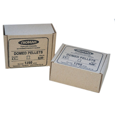 Пули пневматические Domed pellets, 0,68 г. 4,5 мм. (1250 шт.) (16 в упаковке)