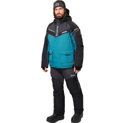 Костюм зимний Alaskan Dakota Stream мор.волн/сер/черн (куртка+ полукомбинезон) р. XL