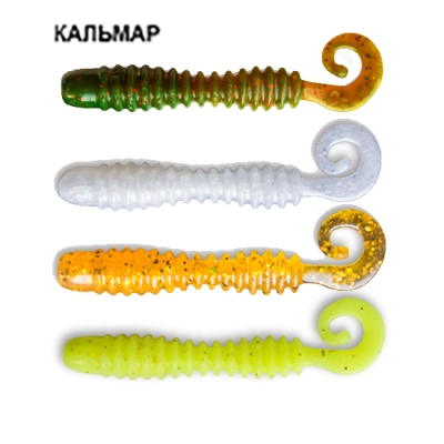 Силиконовая приманка Crazy Fish Active Slug 2" 29-50-M86-6 кальмар цв. MIX86