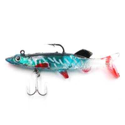 Приманка оснащенная Namazu PVC Pike 120мм 29гр. цвет 01 (2 шт.)