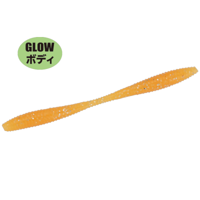 Силиконовая приманка Gan Craft Aji-Bakusui 2.4" цв. #014-Kishu Mikan Glow (8pc)