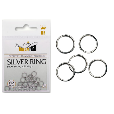 Заводные кольца DreamFish Silver Ring 10мм 15 шт/уп