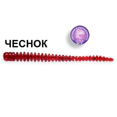 Силиконовая приманка Crazy Fish Cruel Leech 8-5.5-11-5 чеснок цв. ruby (рубин)