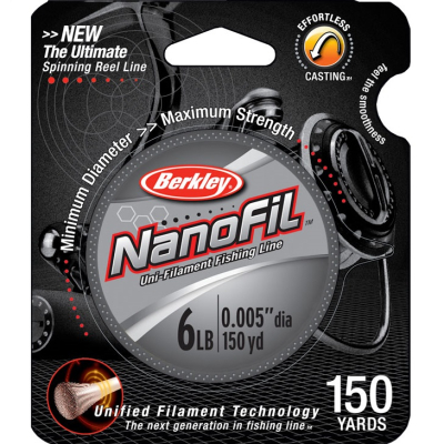 Шнур плетеный Berkley NanoFil Clear 125m - 0.11056mm