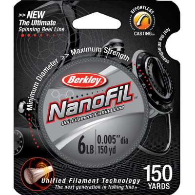 Шнур плетеный Berkley NanoFil Clear 125m - 0.19287mm