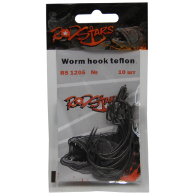 Крючок RodStars RS1205 Worm Hook #4\0