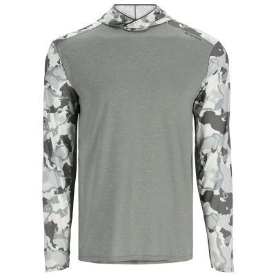 Термофутболка Simms Bugstopper Solarflex Hoody, Cinder/Regiment Camo Cinder, XXL