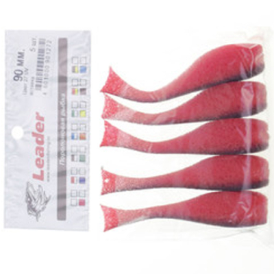 Рыбка поролоновая с силиконовой вставкой 90 мм. Leader Цвет 27 UV упак. 5 шт.