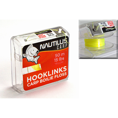 Поводковый материал Nautilus Carp Boilie Floss 15lb 50м Yellow*