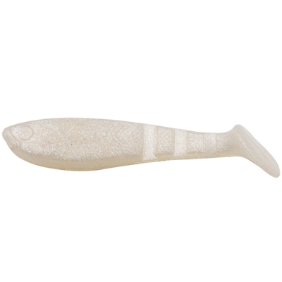 Силиконовая приманка Yaman Light-Flake 4" цвет #28 - Pearl (уп. 4 шт.)