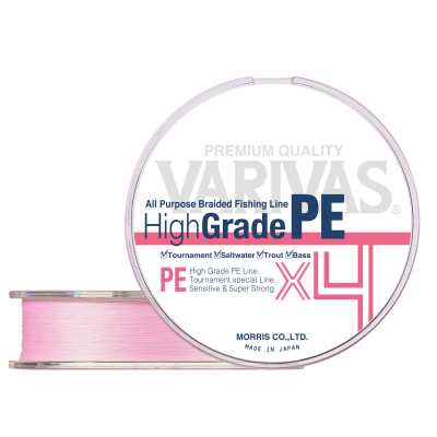 Плетеный шнур Varivas High Grade PE x4 Milky Pink 150m #0.6