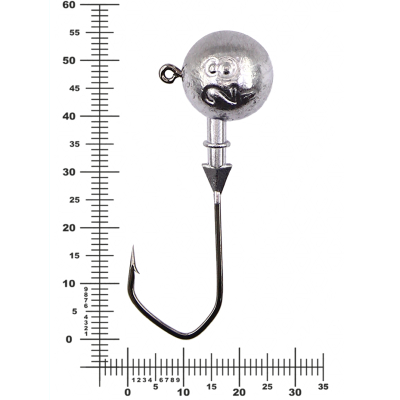 Мормыш Джиг не крашеный Шар 28 гр, кр-к VD-078 GNB-078-3/0-28(25)