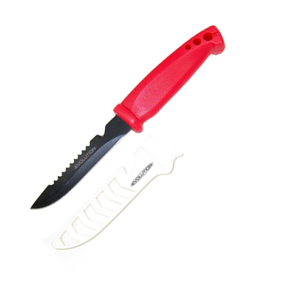 Нож Gambler Evolution Bait Knife/Utility Knife 4`` - Red Black White