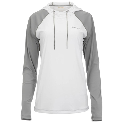 Термофутболка Simms Women's Solarflex Hoody, White Cinder, XS