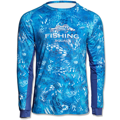 Джерси дышащая мужская Veduta Reptile Skin Blue Water UPF50+ р.2XL