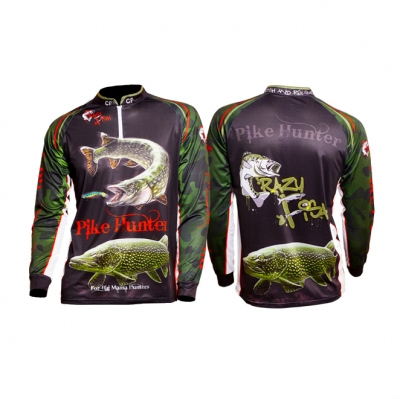 Реглан Crazy Fish Pike Hunter Black - XS