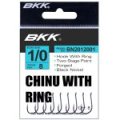 Крючок одинарный с поводком BKK Ready Rig Diamond - Chinu BN (A-BW-2213) #8, Ø 0.18, 70cm (10шт)