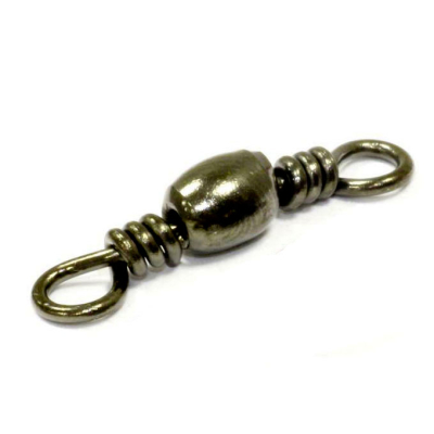 Вертлюги Metsui Brass Barrel Swivel цвет black, размер № 12, в уп. 12 шт.