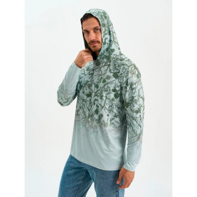 Футболка с длинным рукавом и капюшоном Extreme Fishing ADD-G705H UPF 50+ Sage Drift р-р M