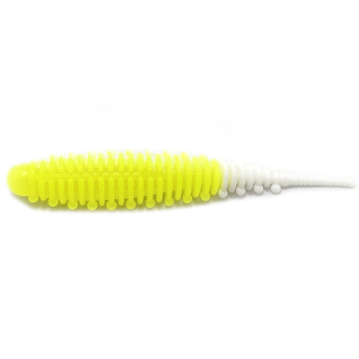 Силиконовая приманка Boroda Baits Mexer 90 mm ЛИМОН/БЕЛЫЙ (Lemon/White)