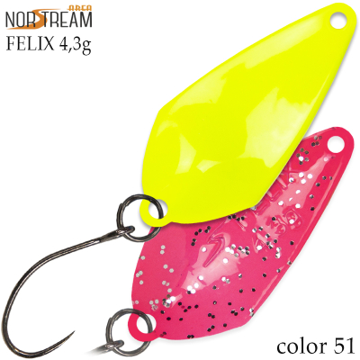 Блесна Norstream Area Felix 4.3 гр. цв. 51