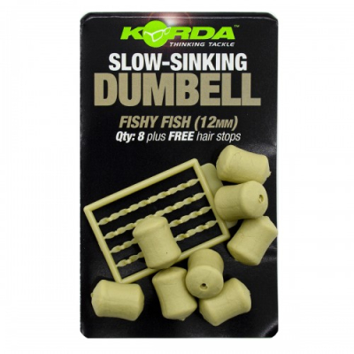 Имитационная приманка Korda Slow Sinking Dumbell Fishy Fish 12мм KPB06  (вкус рыбы)