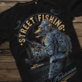 Футболка Instinct "Street Fishing", черная XL