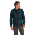 Рубашка Simms Santee Flannel LS Shirt, Black/Bright Blue Window Pane Ombre, L