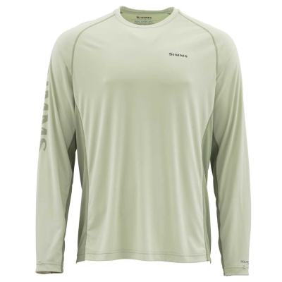 Термофутболка Simms SolarFlex LS Crew - Graphic Print, Fennel, L