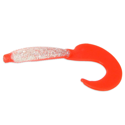 Силиконовая приманка Milmax Головастик 2.5" цв. 016 серебро красный хв. (uv)