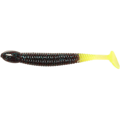 Мягкие приманки B Fish & Tackle PaddleTail 3.25" - Junebug Chart Tail