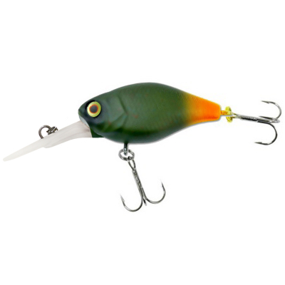 Воблер Jackall Diving Chubby 38 Silent цв. green pellet orange