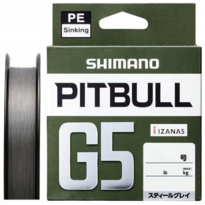 Шнур PE Shimano LD-M41U Pitbull G5 Steel gray 100m #1.5 (11.7kg.)