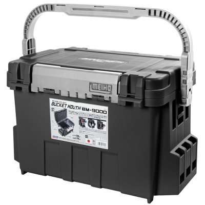 Ящик рыболовный Meiho Bucket Mouth BM-9000 Black N 540x340x350