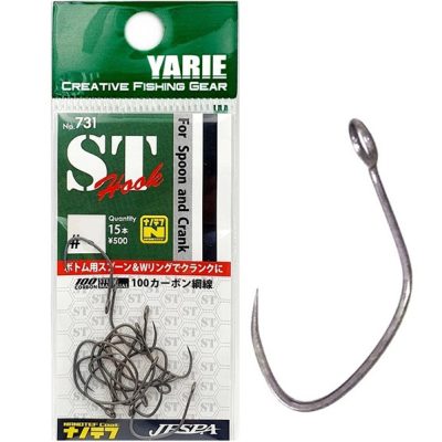 Крючок Yarie 731 ST Hook Nanotape #8 Flat Hit (4511135038623)