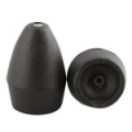 Грузила вольфрамовые Reins TG Slip Heavy Weight, в форме "пули", цвет BLACK  1шт.-28g.