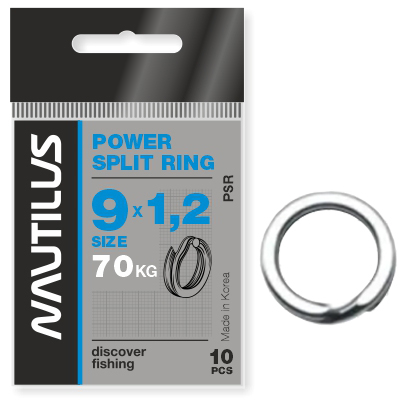 Кольцо заводное усиленное Nautilus Power Split Ring 5*0,7мм тест 17кг