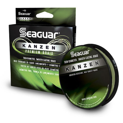 Шнур плетеный Seaguar Kanzen зелёный 274m 60lb/0.405mm; 27.2 kg.