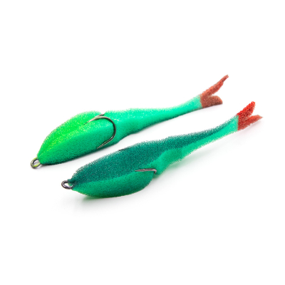 Поролоновая рыбка YAMAN Devious Minnow на двойнике, р. 90 мм, цвет 17 UV (5 шт.)