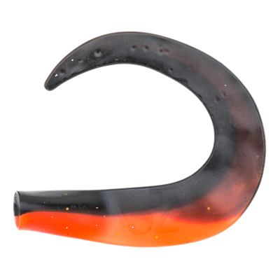 Хвост силиконовый Svartzonker McTail Glide Tail, 140 мм, 6,6 гр, цвет: Black/Fl.Red, (уп./3шт.)