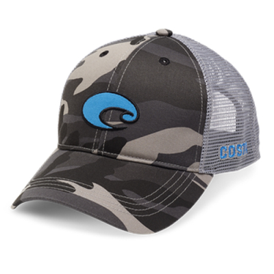 Бейсболка Costa XL Logo Camo Trucker (Black, One Size (HA 76BL))