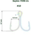 Крючки тройные Saikyo 7046 BN 2X № 10 (50шт)